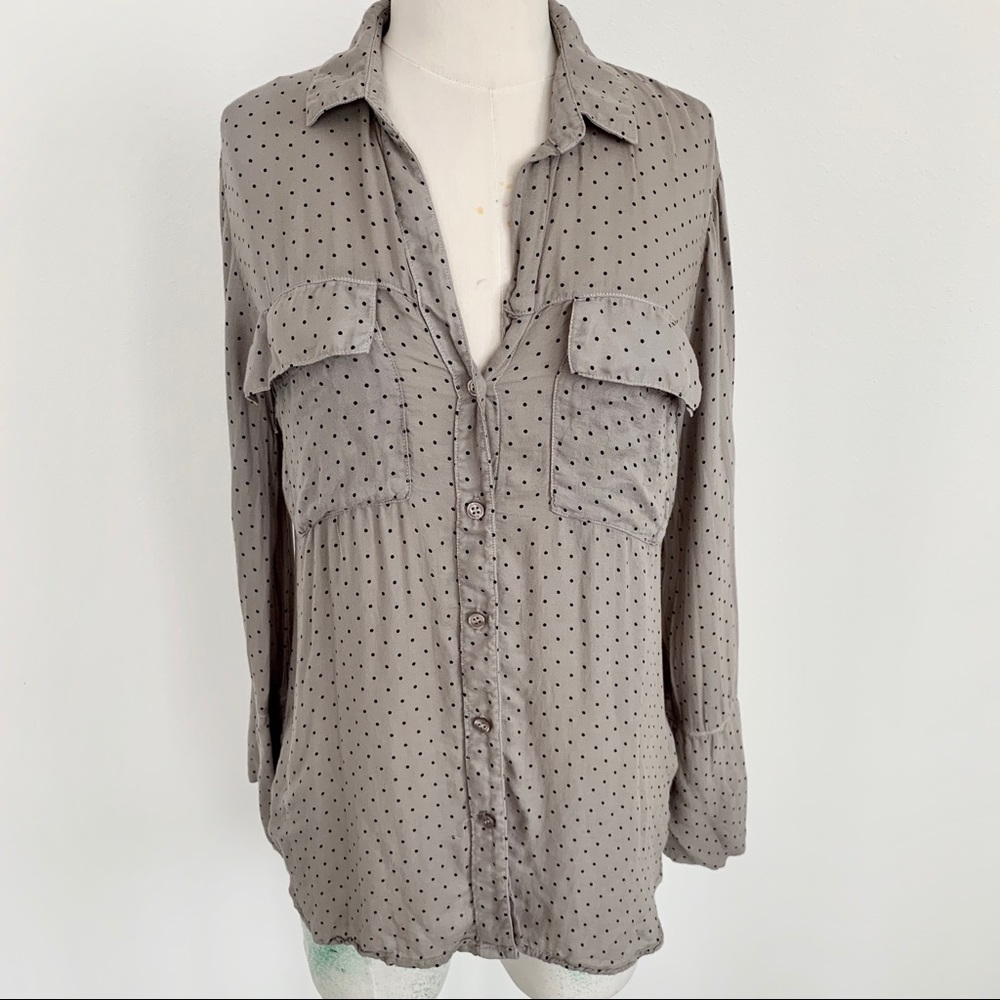 Bella Dahl Polkadot Button Down